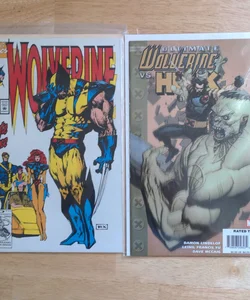 Wolverine Comics Bundle: Wolverine #65 and Ultimate Wolverine vs Hulk #2