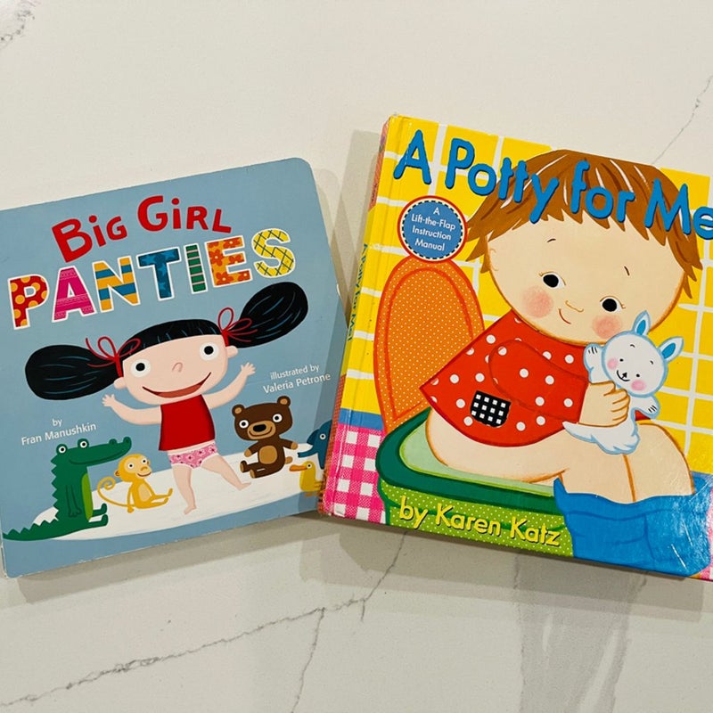 A Potty for Me! And Big Girl Panties book lot