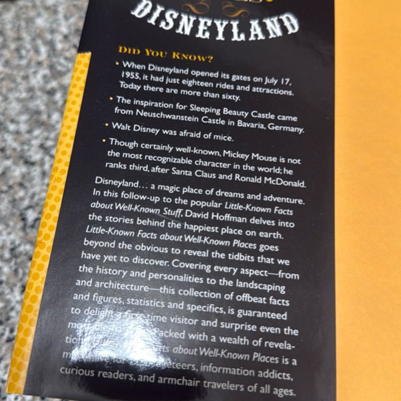 Little known facts about well onown places Disneyland