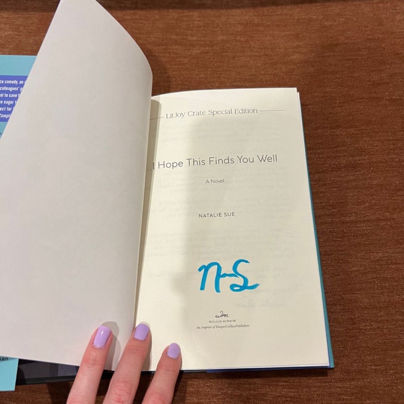 I Hope This Finds You Well - Signed - LitJoy Crate Edition