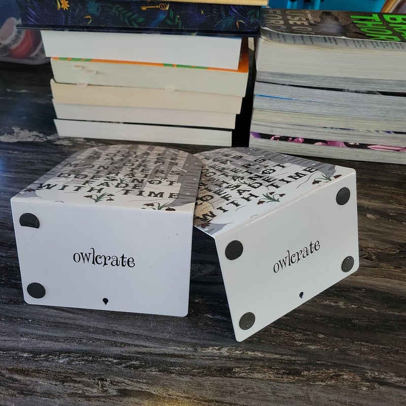 Metal Owlcrate Bookends 