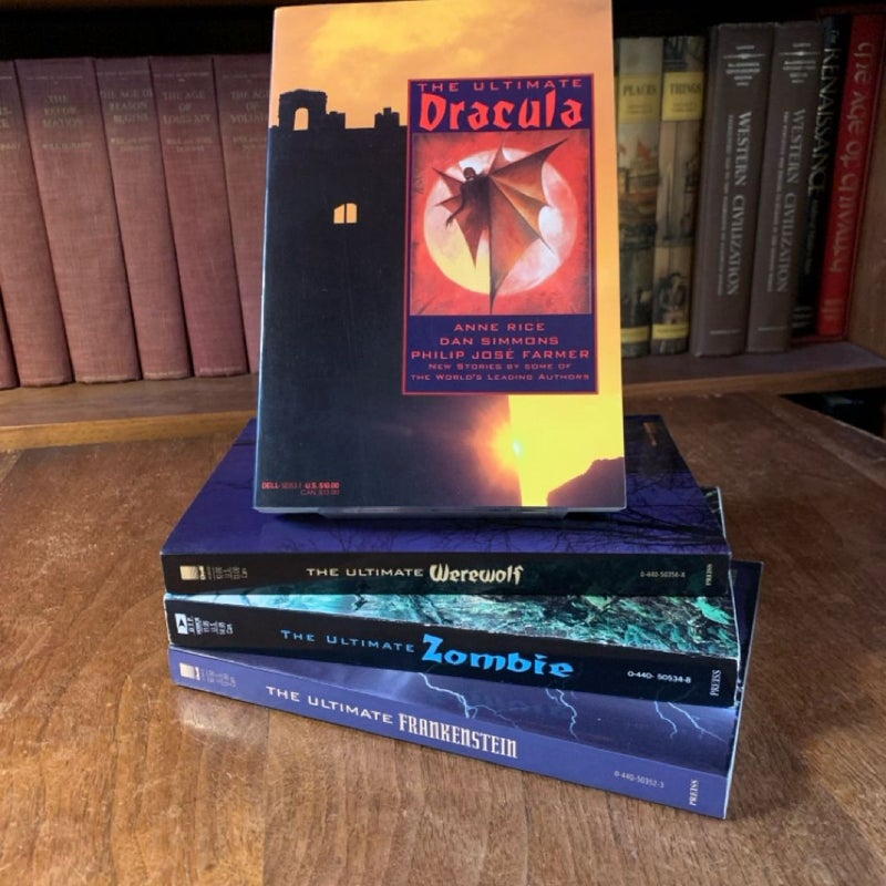 The Ultimate Dracula, Werewolf, Frankenstein, Zombie Collection: 4 Fantasy Anthologies