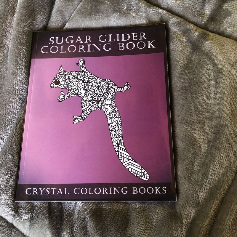 Sugar Glider Coloring Book for Adults