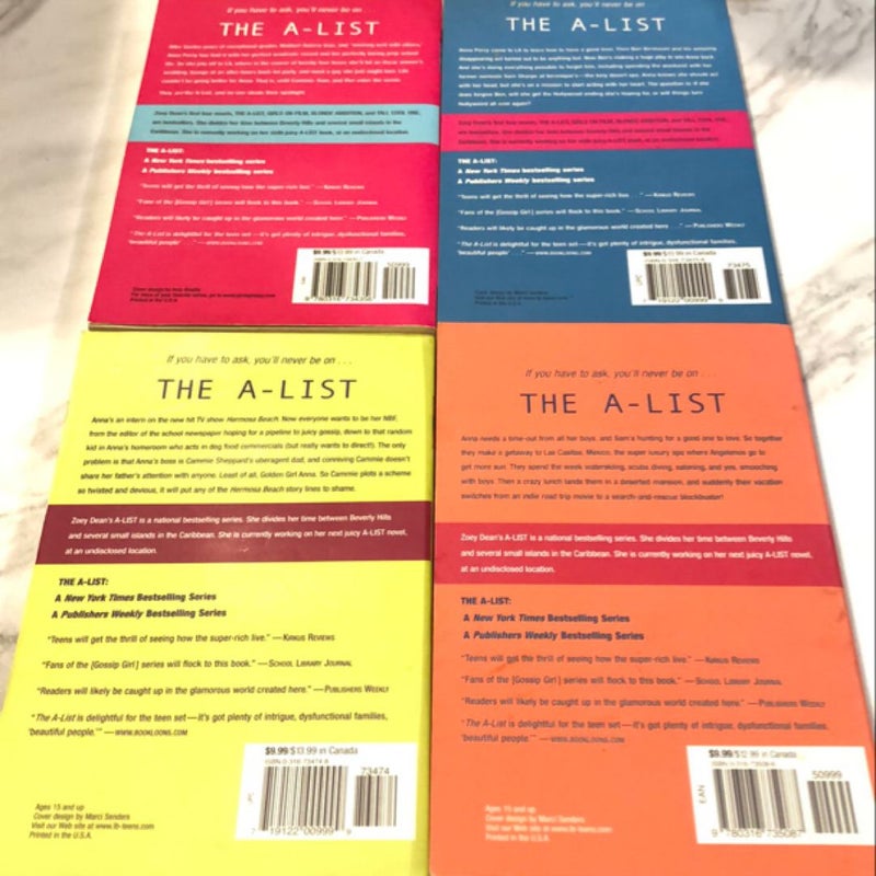 The A-List books 1-7