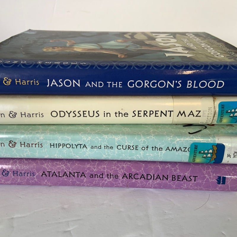 Greek Myth Set Jason, Hippolyta, Odysseus,  by Jane Yolen & Robert Harris HBDJ