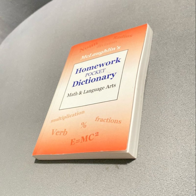 Homework Pocket Dictionary (mini book)