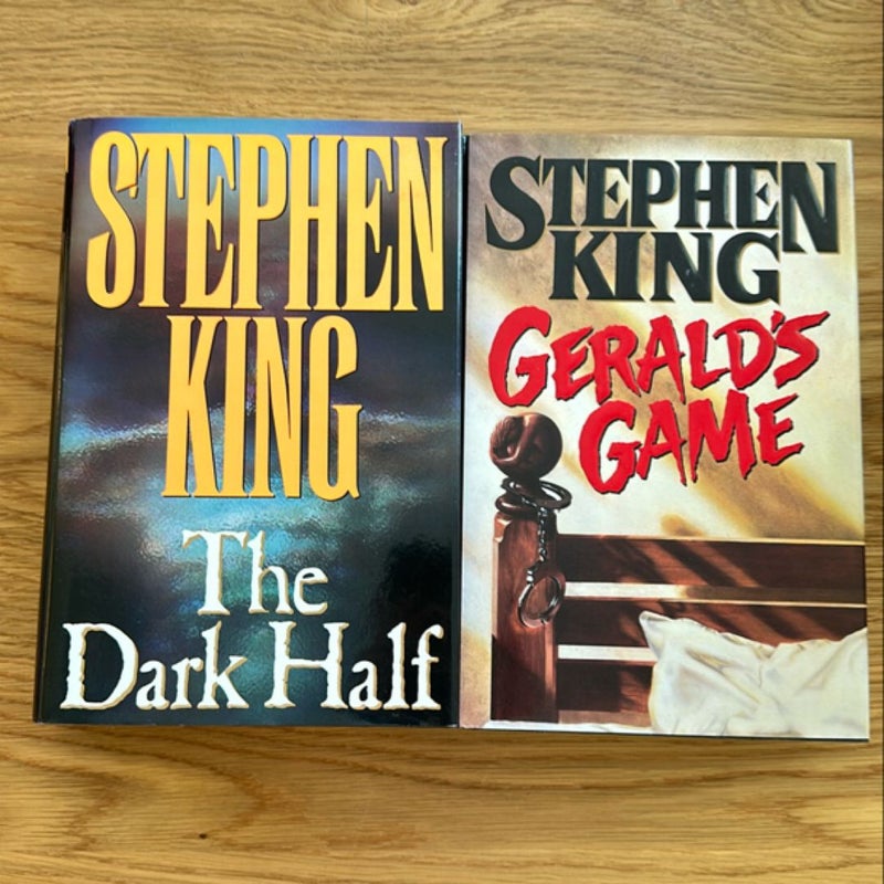 Gerald's Game / The half dark (BOTH FIRST EDITION)