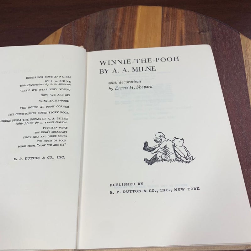 Vintage Winnie the Pooh Hardcover Book  1950 