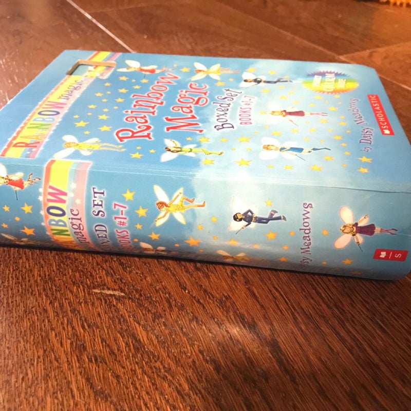 Boxed Set #1-7 RAINBOW MAGIC FAIRY GIRLS Paperback, Scholastic Children’s Girl Fantasy Fiction