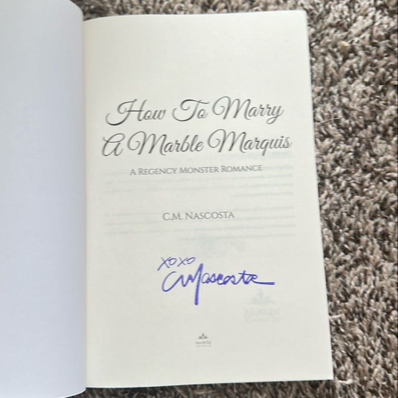 *SIGNED (STAMP)* How to Marry a Marble Marquis