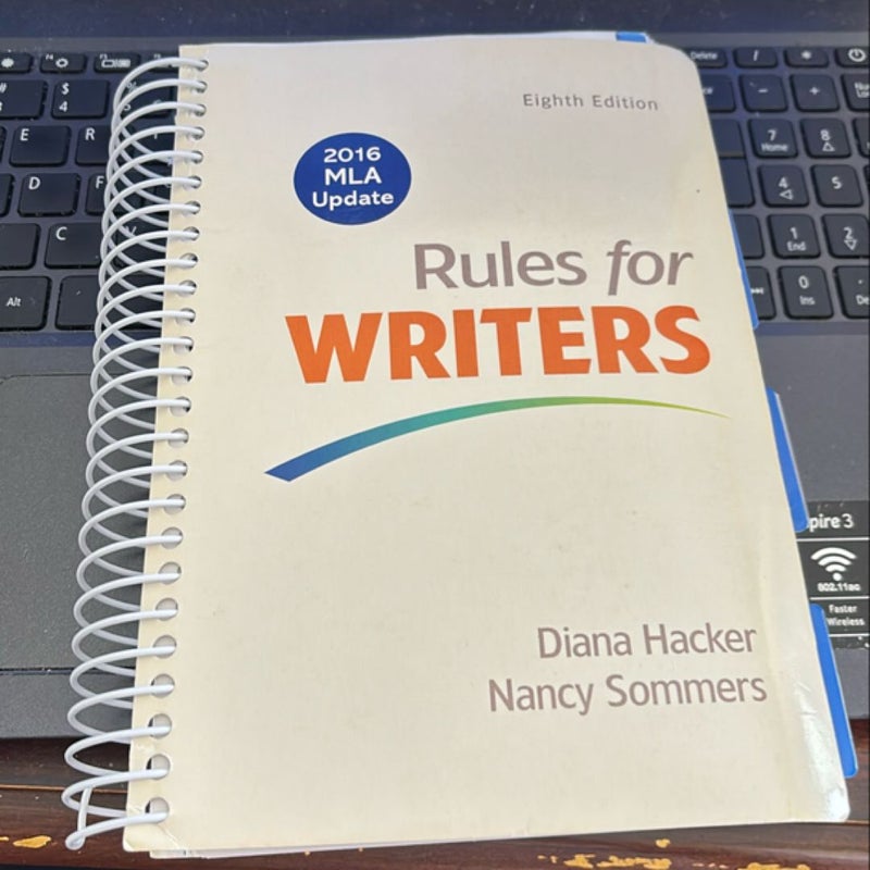 Rules for Writers with Writing about Literature (Tabbed Version) with 2016 MLA Update)