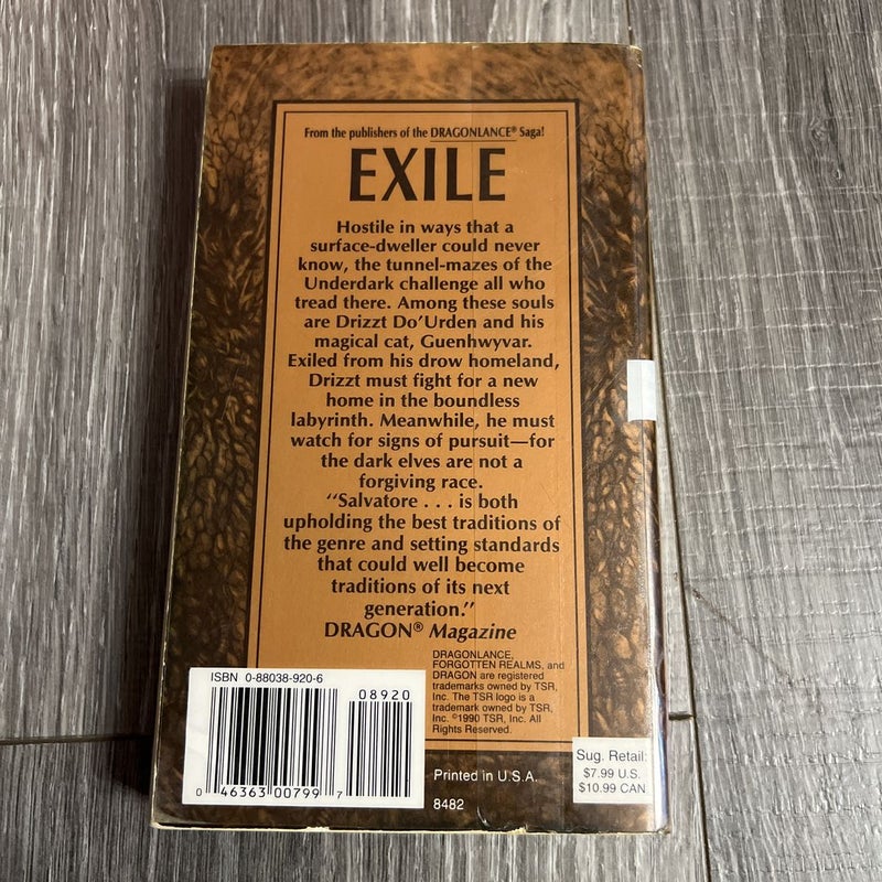 The Dark Elf Trilogy Book 2: Exile