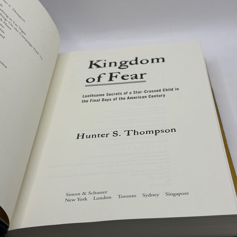 Kingdom of Fear (1st Ed 1st print)