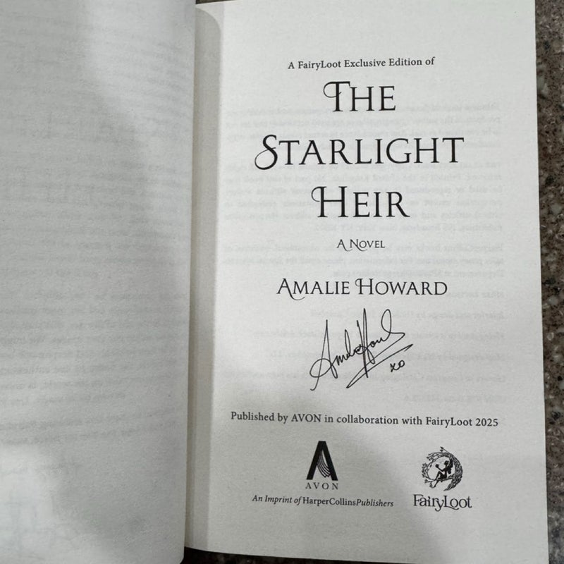 The Starlight Heir - Fairyloot Jan 2025 Romantasy