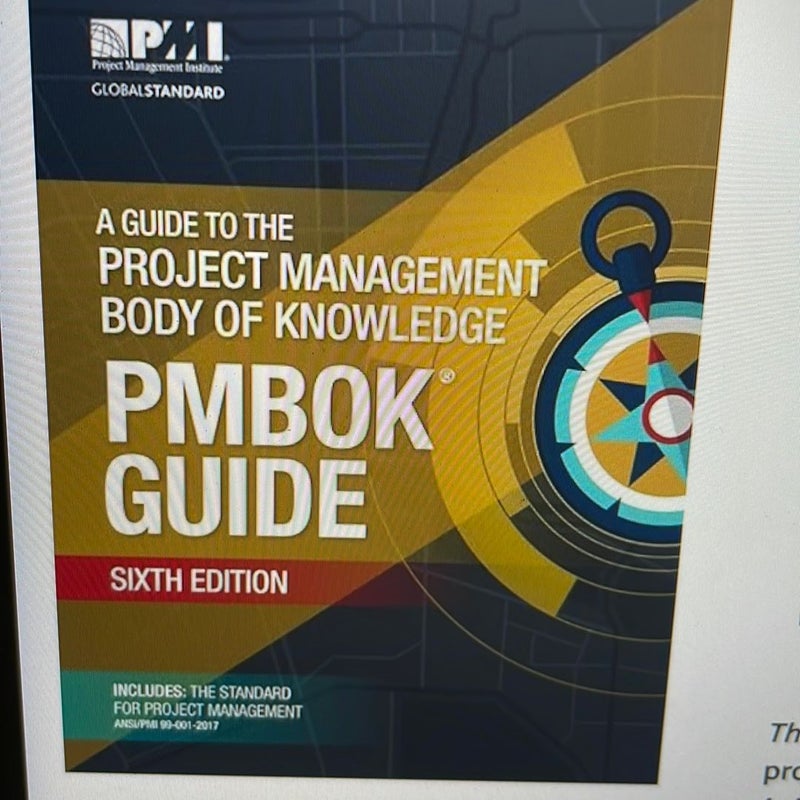 A Guide to the Project Management Body of Knowledge