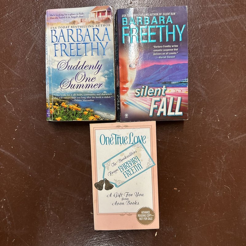 Lot of 3 Barbara Freethy paperbacks - Silent Fall, plus 2 more 