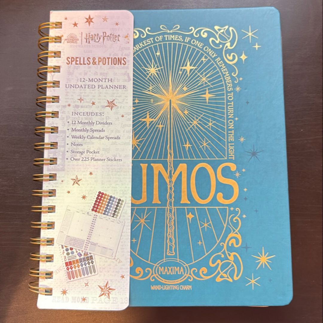 Harry Potter: Spells and Potions 12-Month Undated Planner