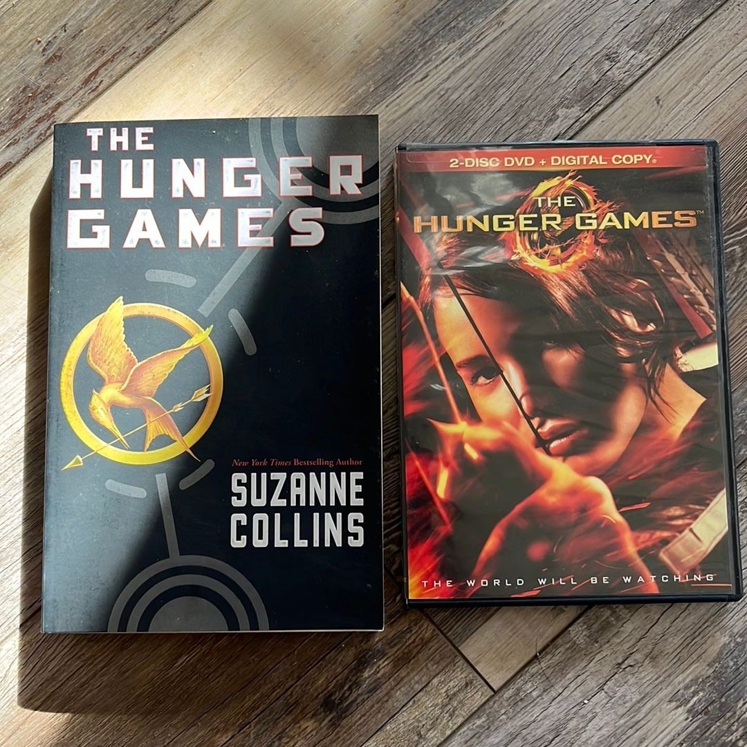 The Hunger Games Book and DVD by Suzanne Collins Paperback