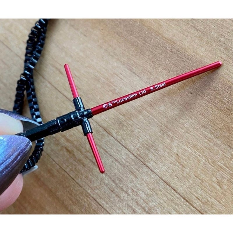 Official Star Wars Kylo Ren Lightsaber Necklace