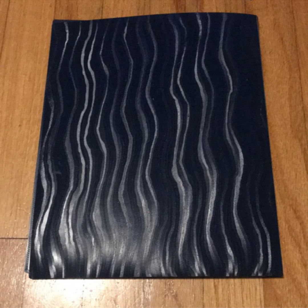 Navy Blue 6-Pocket Multi-Pocket Plastic Folder Book