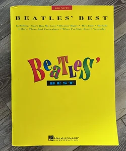 Beatles' Best for Big Note Piano Standard