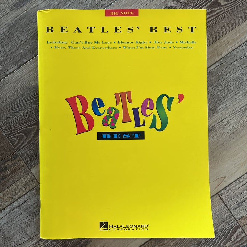 Beatles' Best for Big Note Piano Standard
