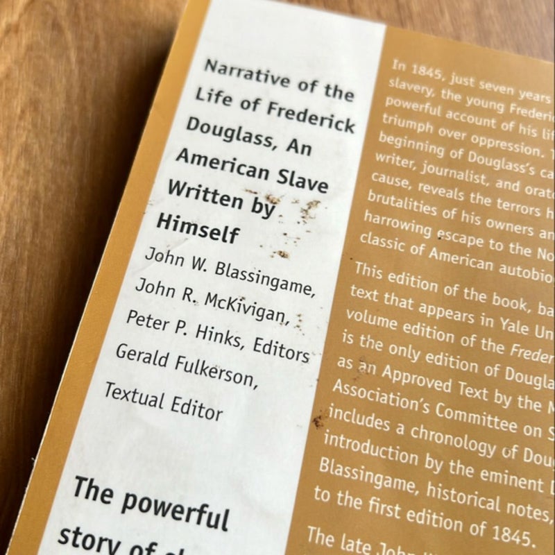 Narrative of the Life of Frederick Douglass, an American Slave