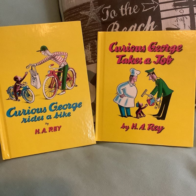 Curious George lot of 2 HC books 