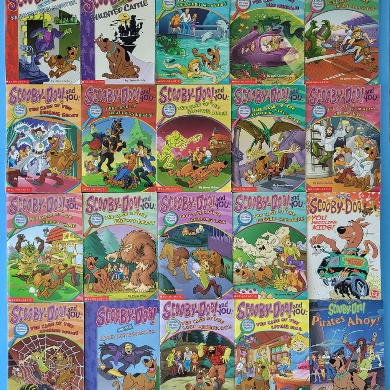 LOT OF 20 SCOOBY DOO Y2K MYSTERY CHAPTER BOOKS SCHOLASTIC CARTOON NETWORK 1ST EDITIONS