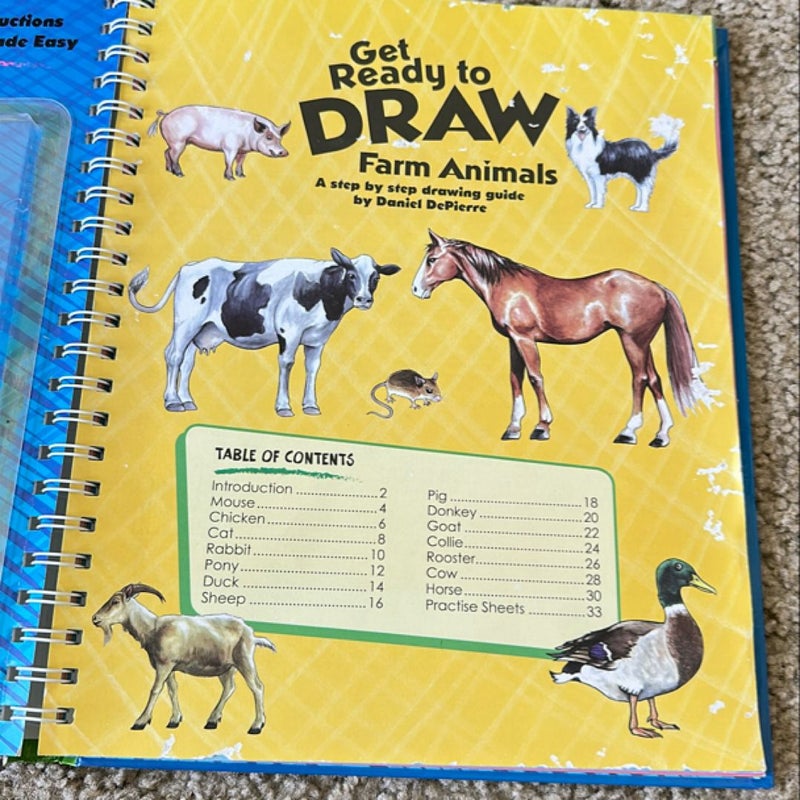 Get ready to draw farm animal