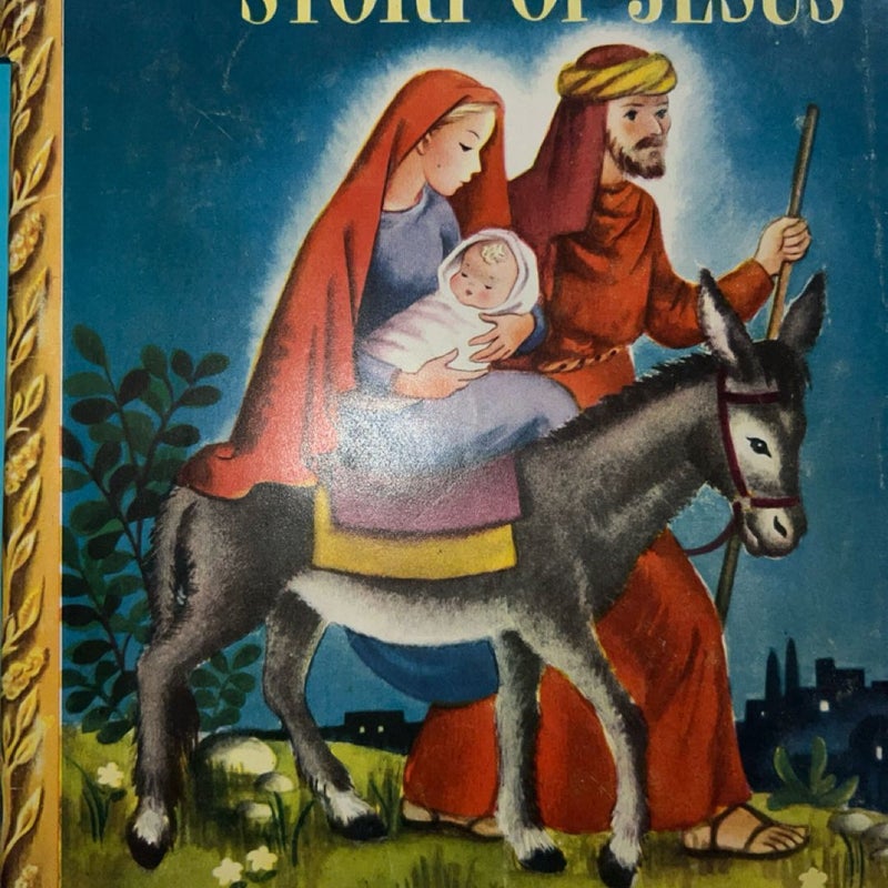 VINTAGE: LITTLE GOLDEN BOOK THE STORY OF JESUS Beatrice Alexander 1946 Edition