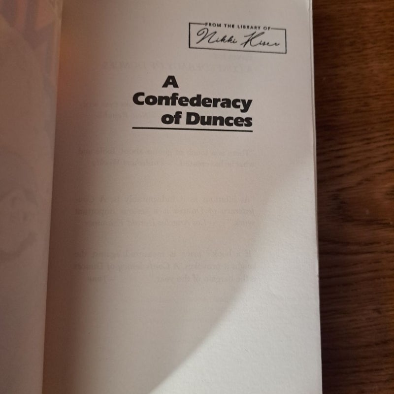 A Confederacy of Dunces