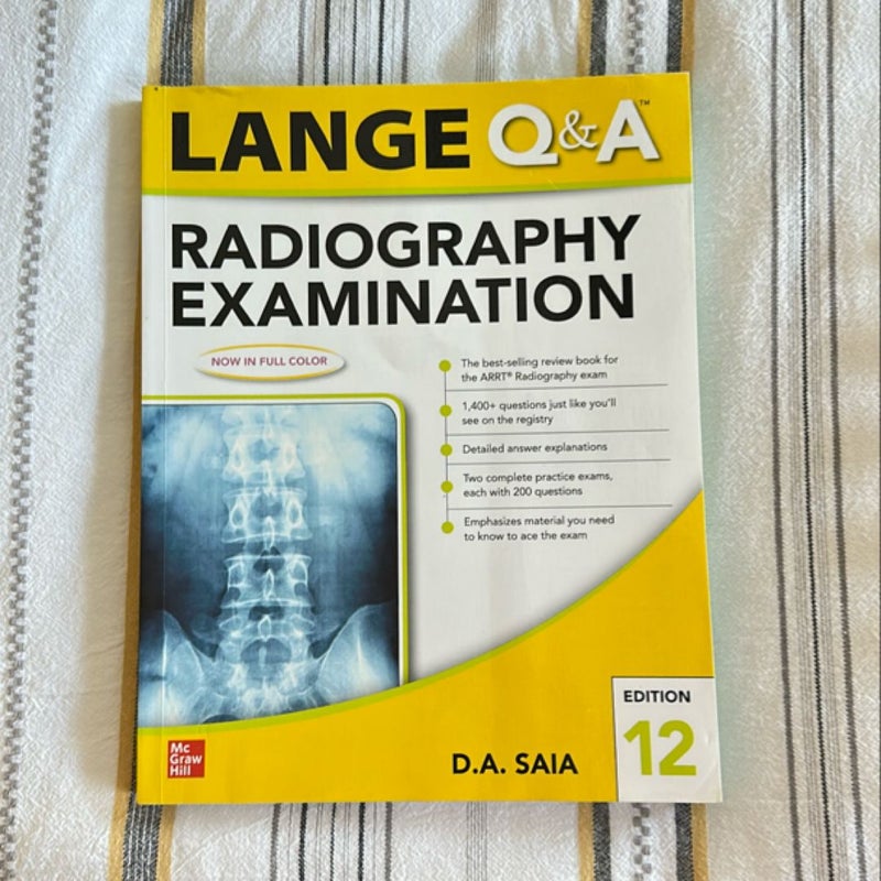 Lange Q & a Radiography Examination 12e