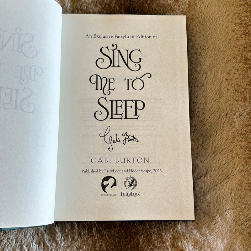 Sing Me To Sleep *Fairyloot Signed Exclusive Edition*