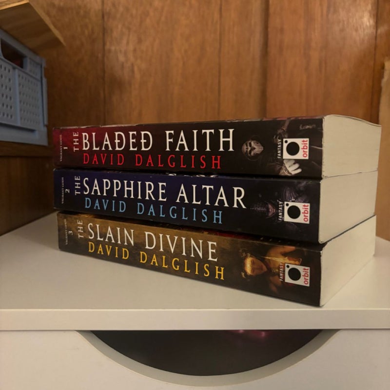 The Bladed Faith, The Sapphire Altar, and The Slain Divine