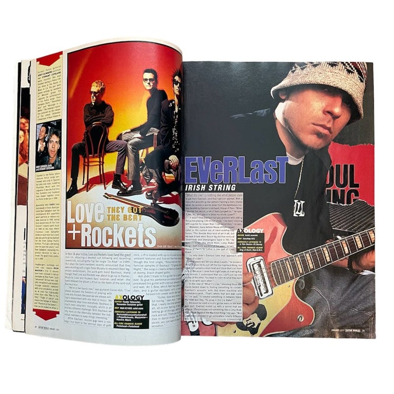 Guitar World January 1999 Music Magazine Courtney Love Hole 90’s Rock Metal Book