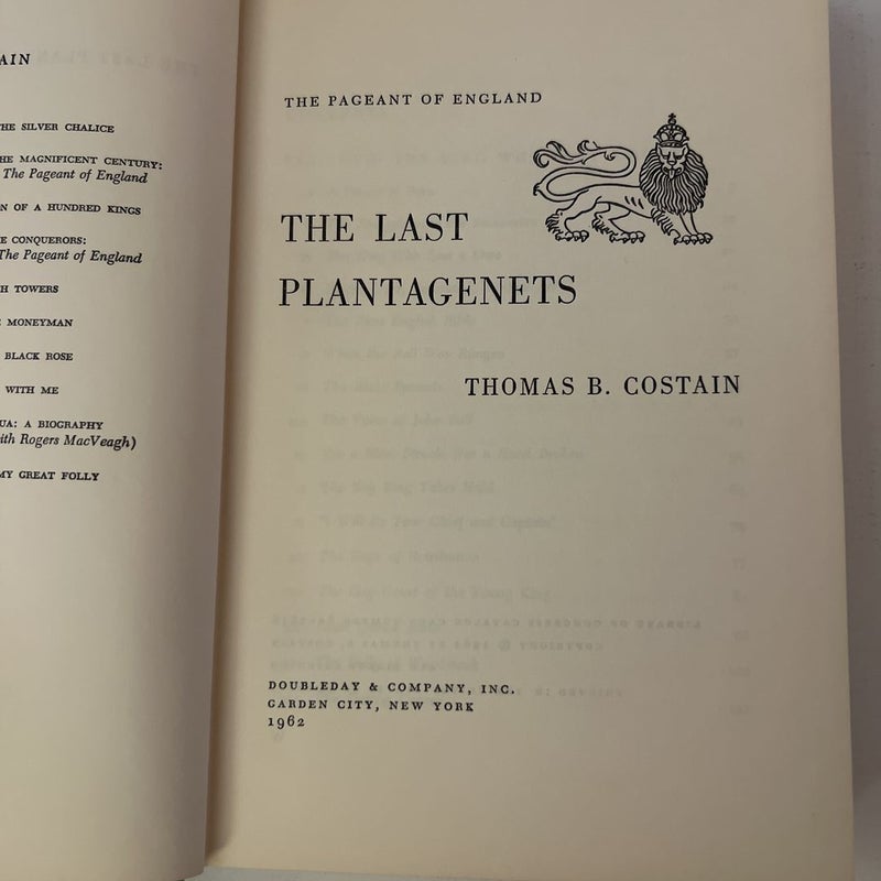 The Last Plantagenets