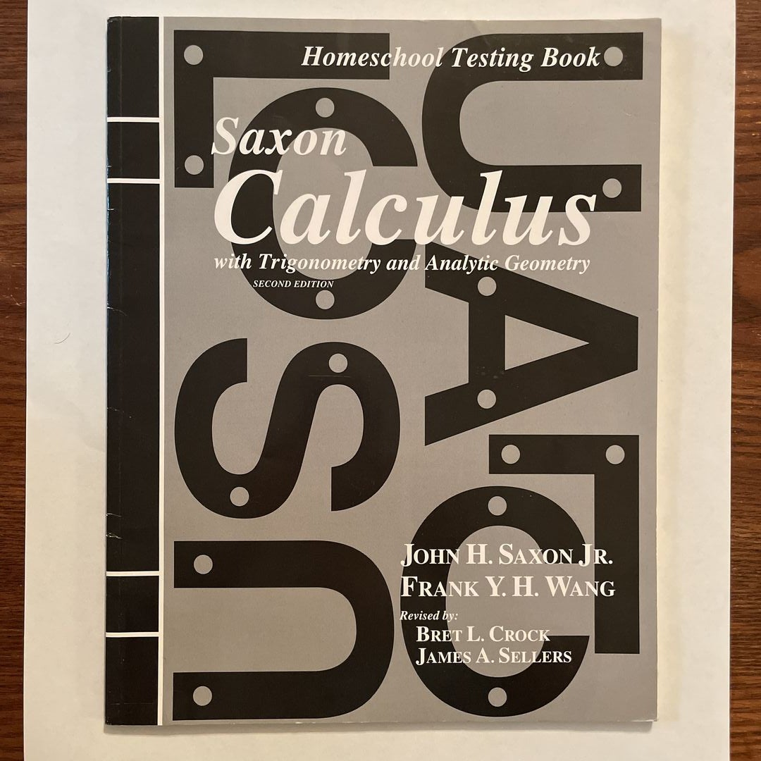 Homeschool Testing Book for Calculus