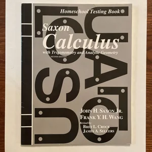 Homeschool Testing Book for Calculus