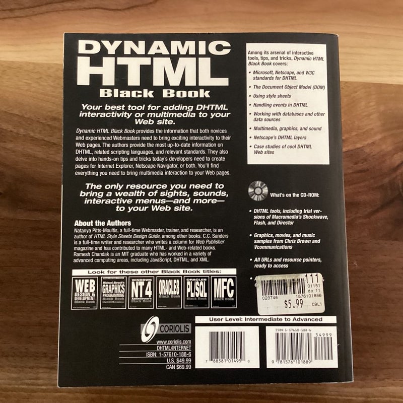 Dynamic HTML Black Book