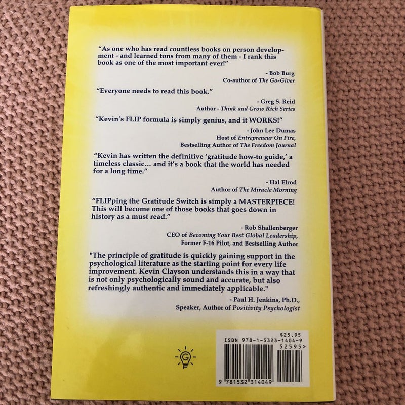 FLIP the Gratitude Switch by Kevin Clayson, Hardcover Pangobooks