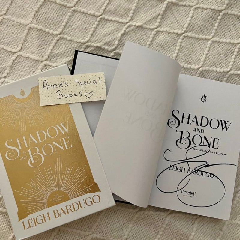 Hand signed Shadow and Bone: the Collector's Edition