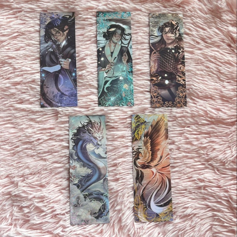 *Fairyloot* The Night Ends With Fire Foiled Bookmarks