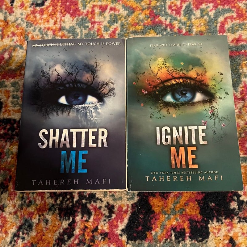 Tahereh Mafi Shatter Me & Ignite Me Lot of 2 Trade PB