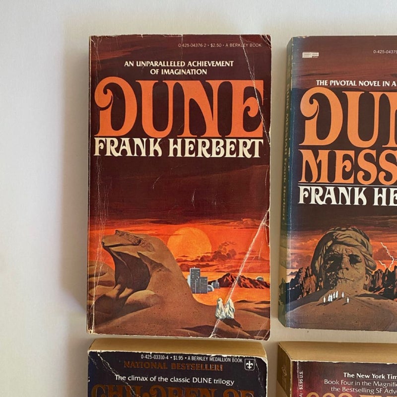 Dune; Dune Messiah; Children of Dune; God Emperor of Dune