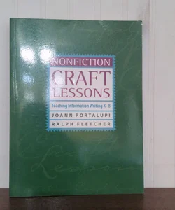 Nonfiction Craft Lessons
