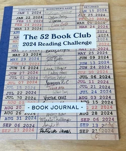 The 52 Book Club 2024 Reading Challenge