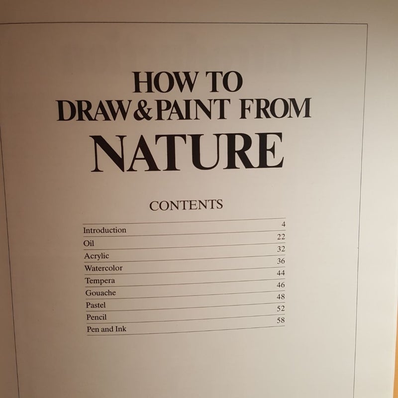 How to draw and paint from nature