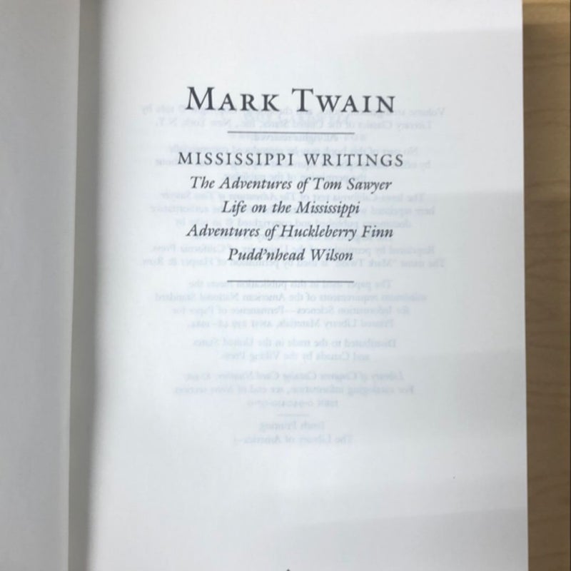 Mark Twain: Mississippi Writings (LOA #5)