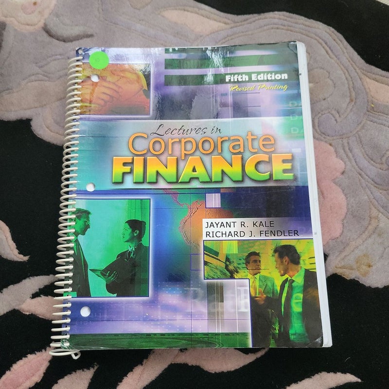 Lectures in Corporate Finance